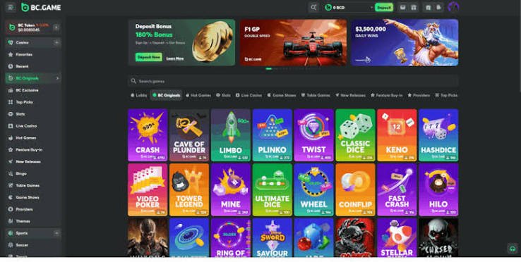 Discover the Excitement of BC.CO Crypto Casino Platform
